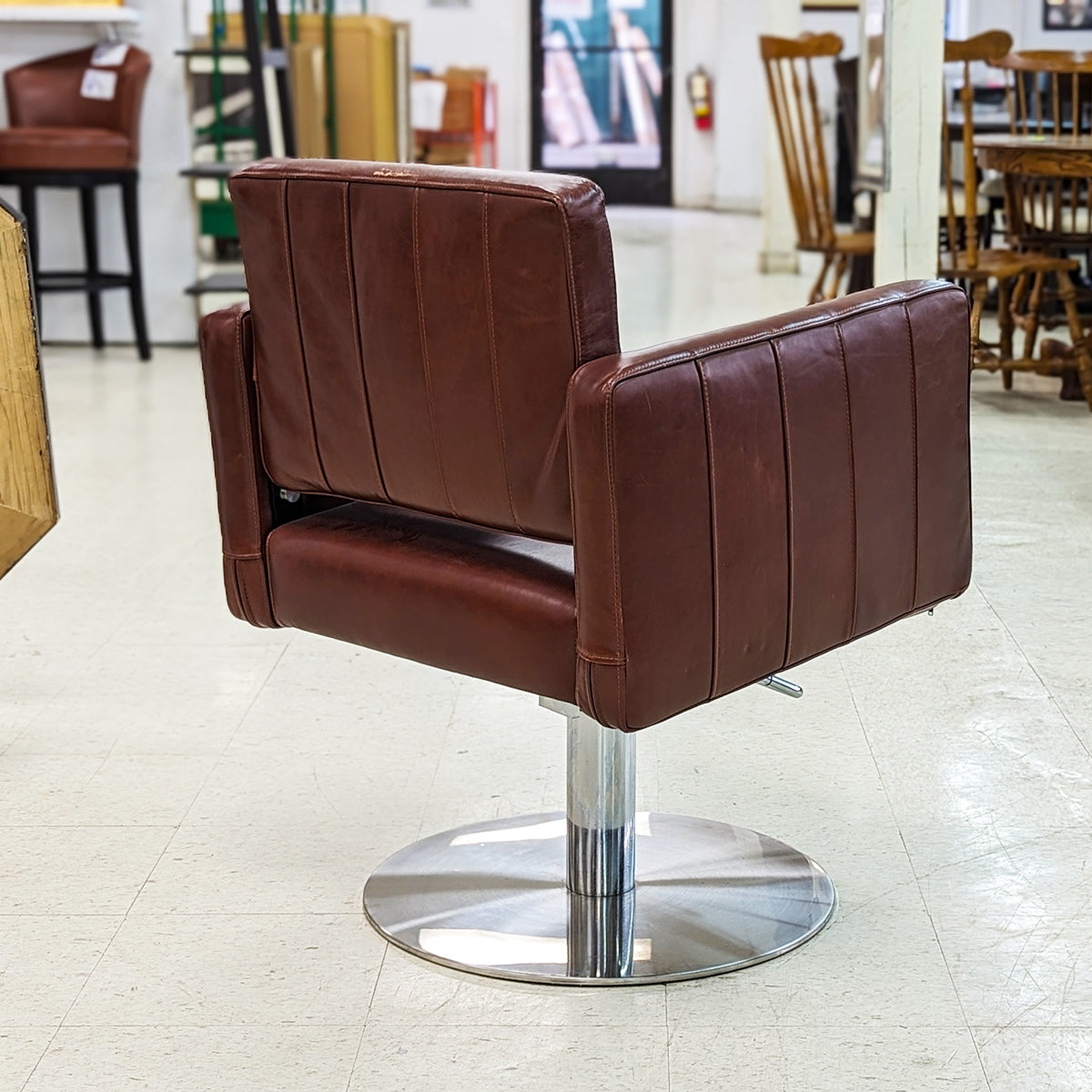 Camel Salon Chair Barber Chair - Habroc - Online ReStore