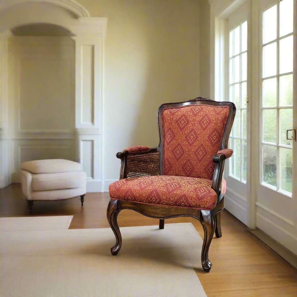 Carved Mahogany Armchair