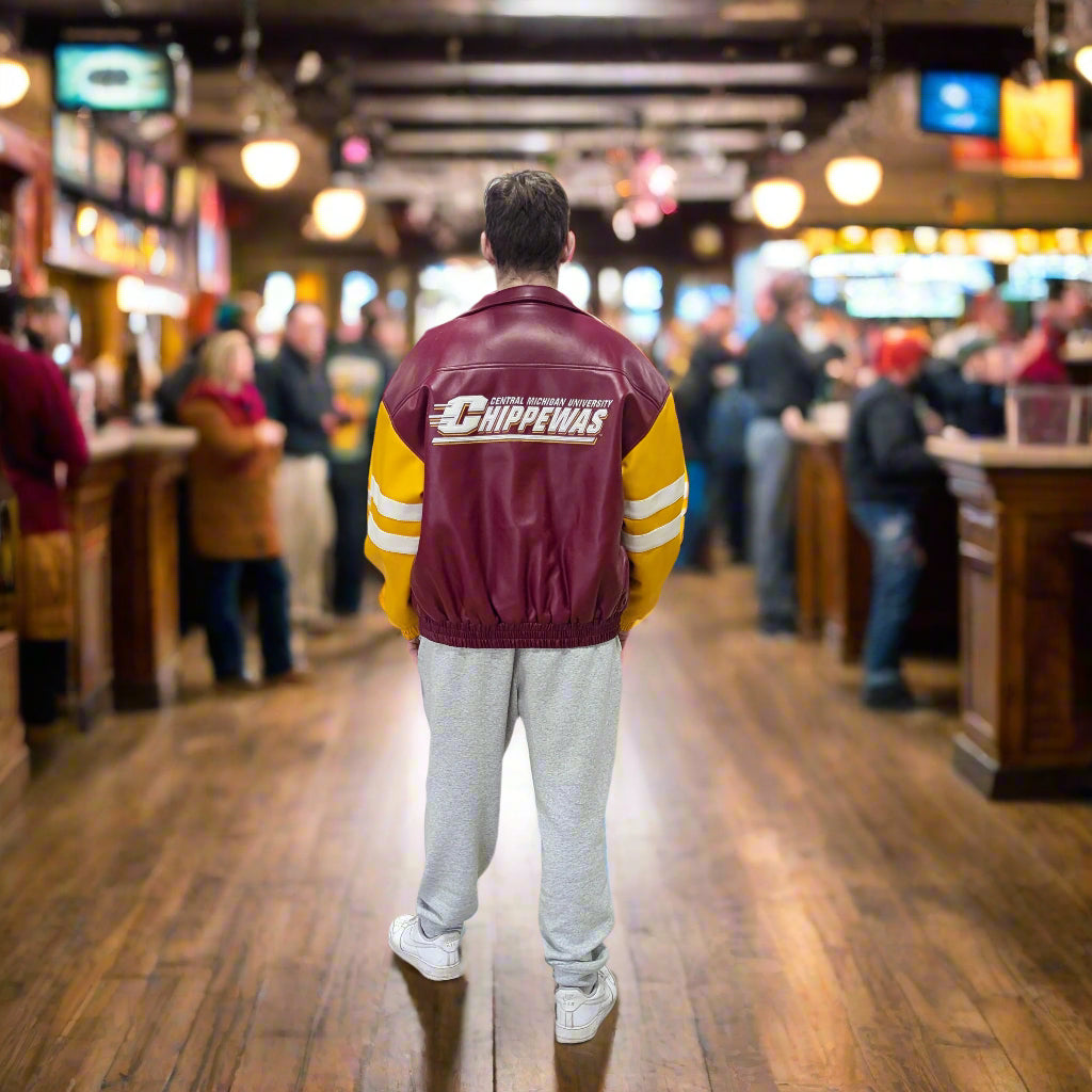 Central Michigan University Chippewas Jacket Back