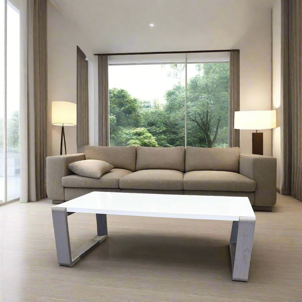 Egan Single White Coffee Table