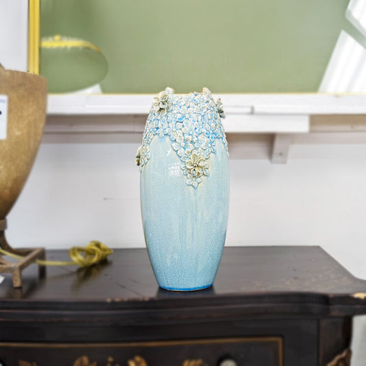 Eggshell Blue Vase - Habroc - Online ReStore