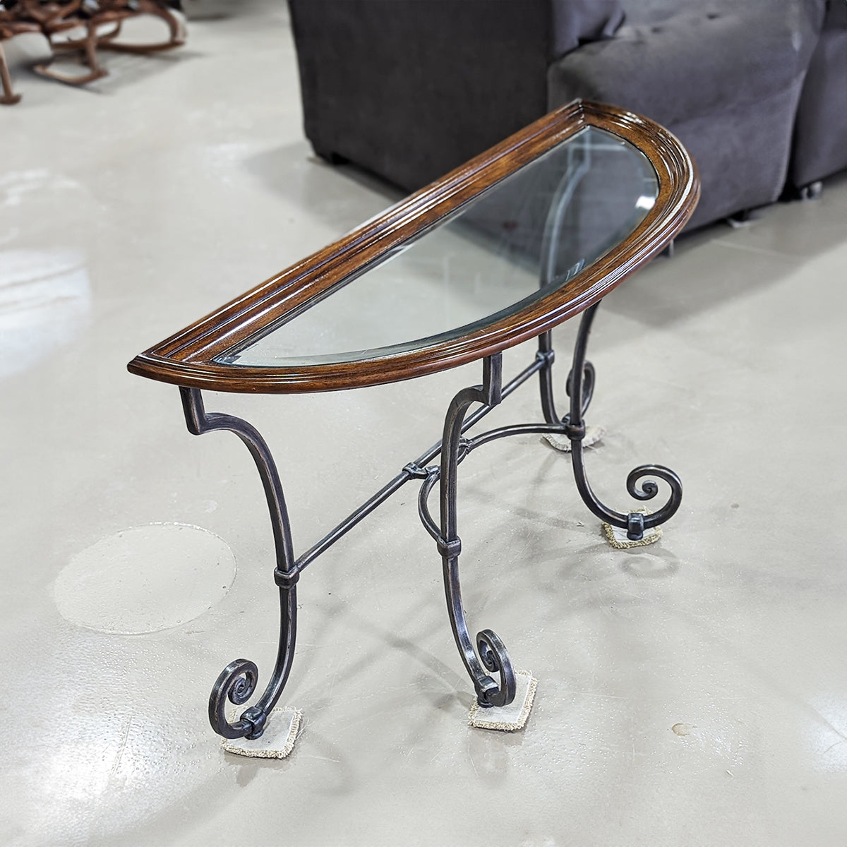 SET Ethan Allen Wrought Iron Glass Tables (Sold Separately) - Habroc - Online ReStore