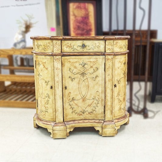 Faux Painted Console Cabinet