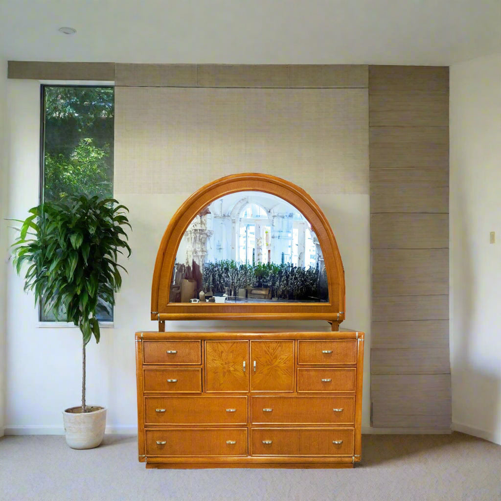 Mid-Century Gentleman's Dresser + Mirror