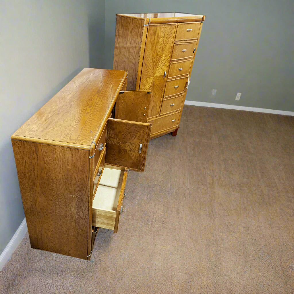 Mid-Century Gentleman's Dresser Top Side View