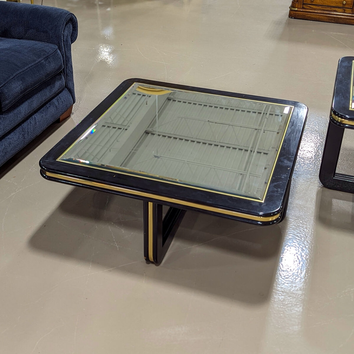 RESERVED for ELL Black Lacquered Wood Coffee & End Table (Sold Separately) - Habroc - Online ReStore