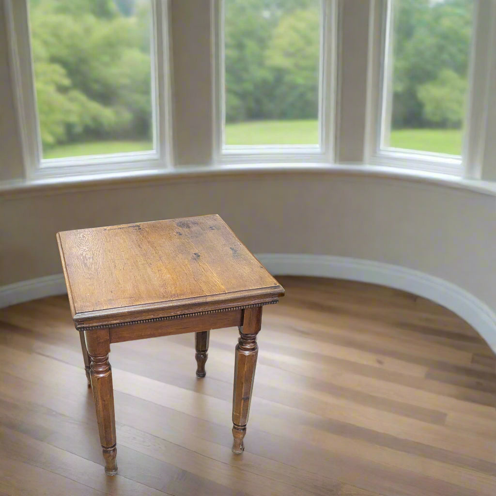 Solid Wood End Table Top view