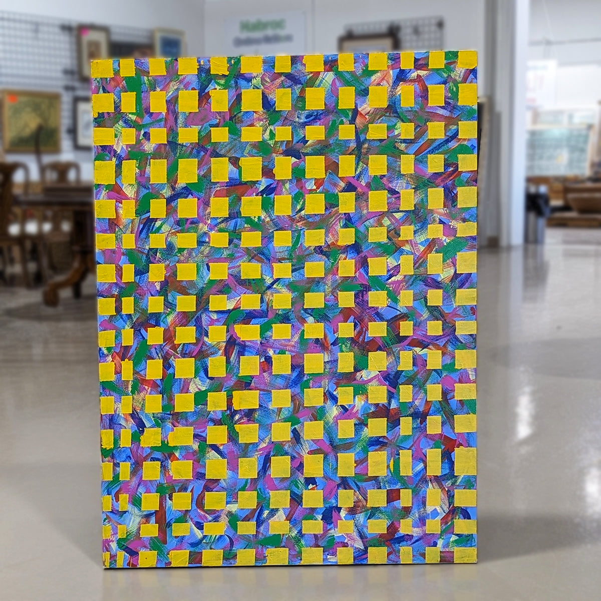 Colorful Squares Abstract Art (Sold Separately) - Habroc - Online ReStore